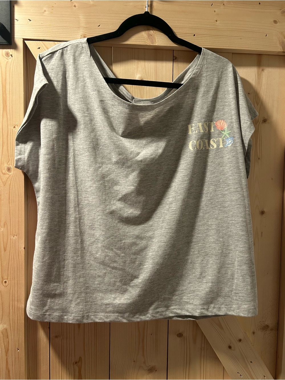 Self Esteem Gray 'East Coast' Graphic Short Sleeve Tee